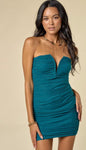 Scarlette rushed strapless dress