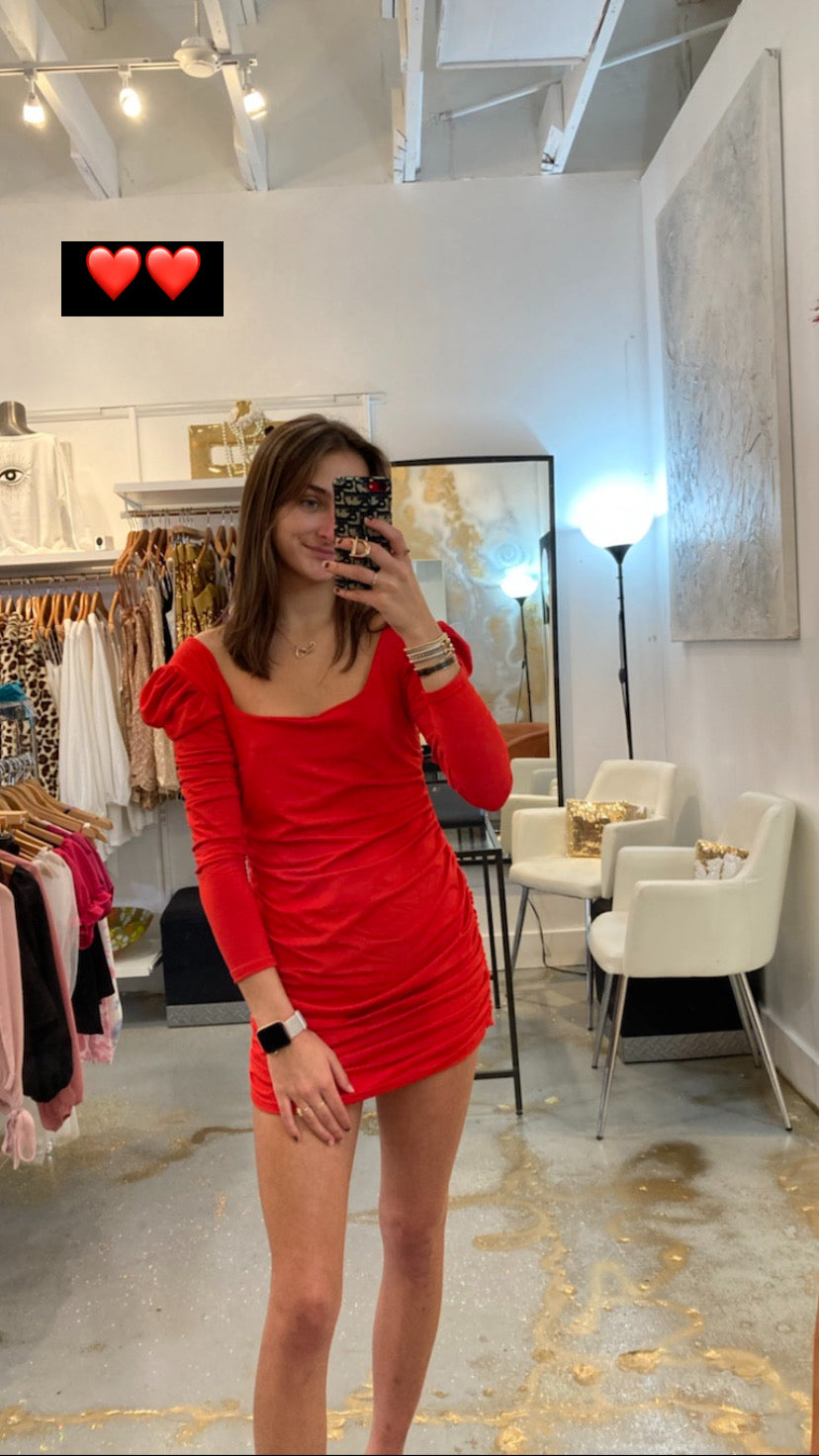 Amara red dress